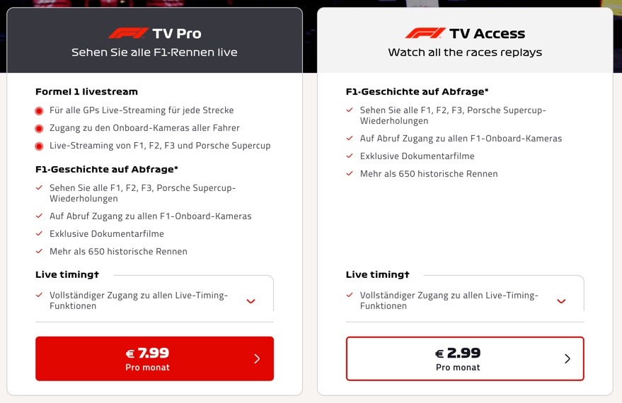 f1 tv pro paypal